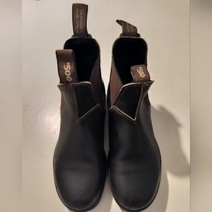 Blundstone #500 Leather Stout Brown Chelsea Boots Size 7